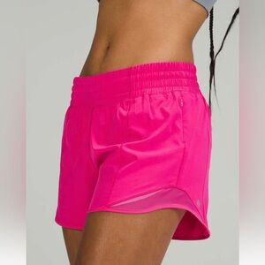 Hotty Hot High-Rise Lined Short 4" in Sonic Pink
